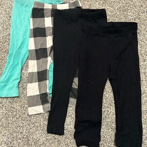 Kyte BABY midnight, ribbed midnight, midnight plaid, jade Leggings bundle